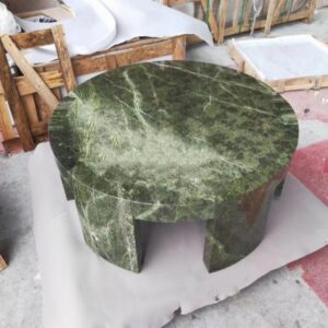 レインフォレストグリーンマーブルテーブル