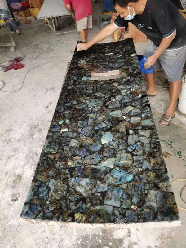 Labradorite Semi-Precious Stone Slab — изображение 6