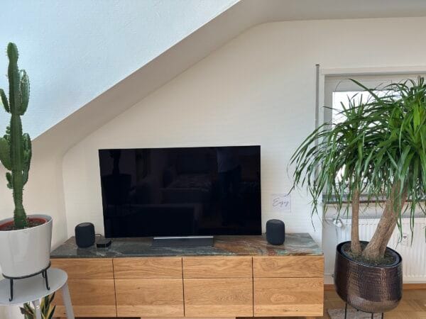 Blue Van Gogh Quartzite TV Table