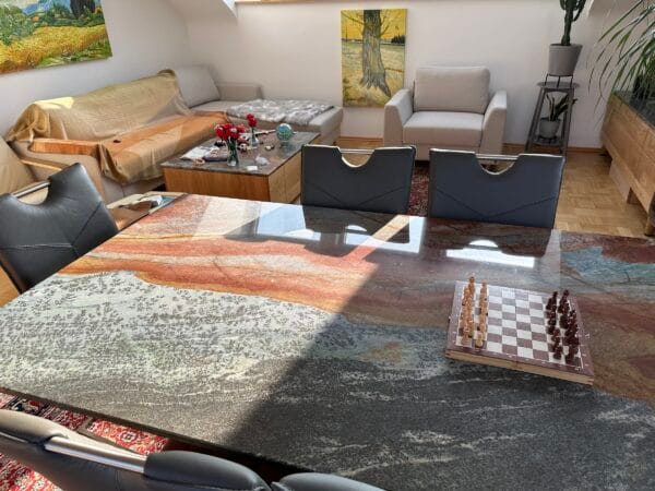 Blue Van Gogh Quartzite Table Top