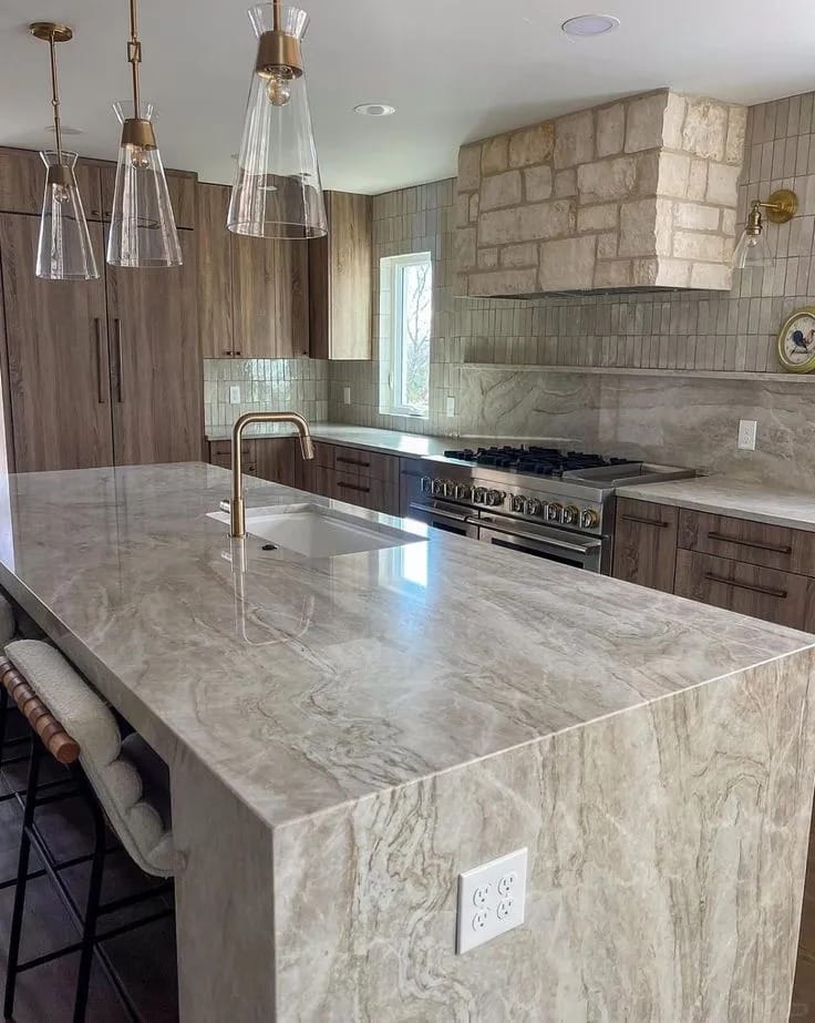 Taj Mahal Quartzite Countertop Taj Mahal Quartzite countertop for luxury kitchen and interior projects