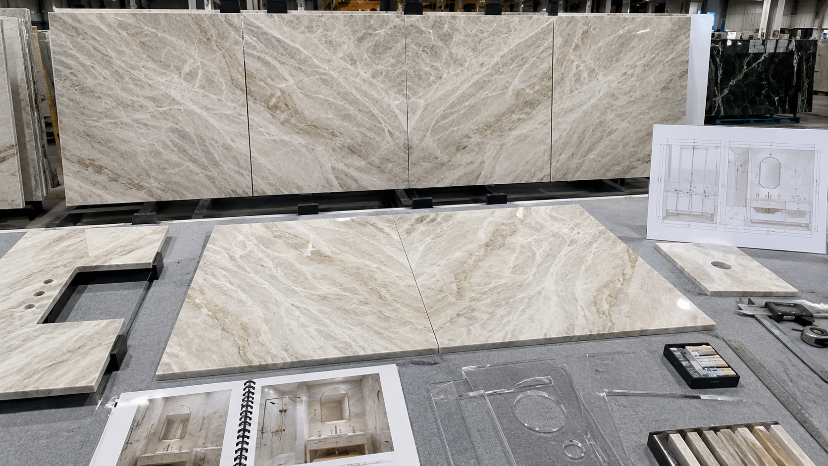 marble_quartzite_bathroom_vein_matching_bookmatching_layout