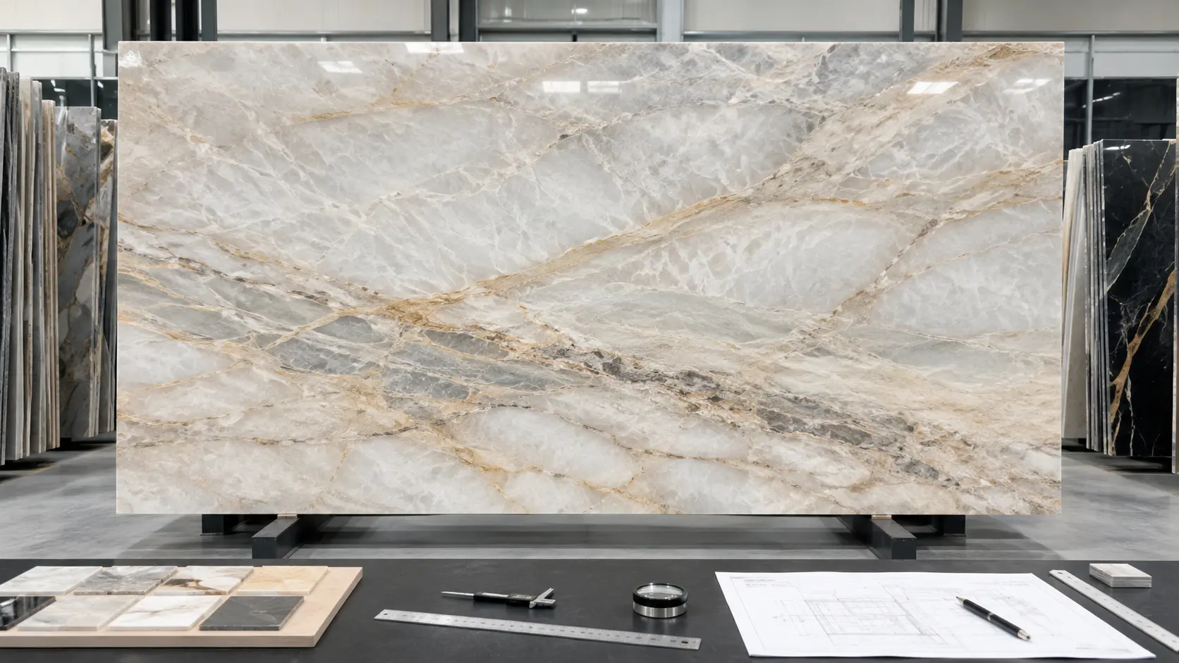Natural quartzite slab inspection and selection guide for international stone projects