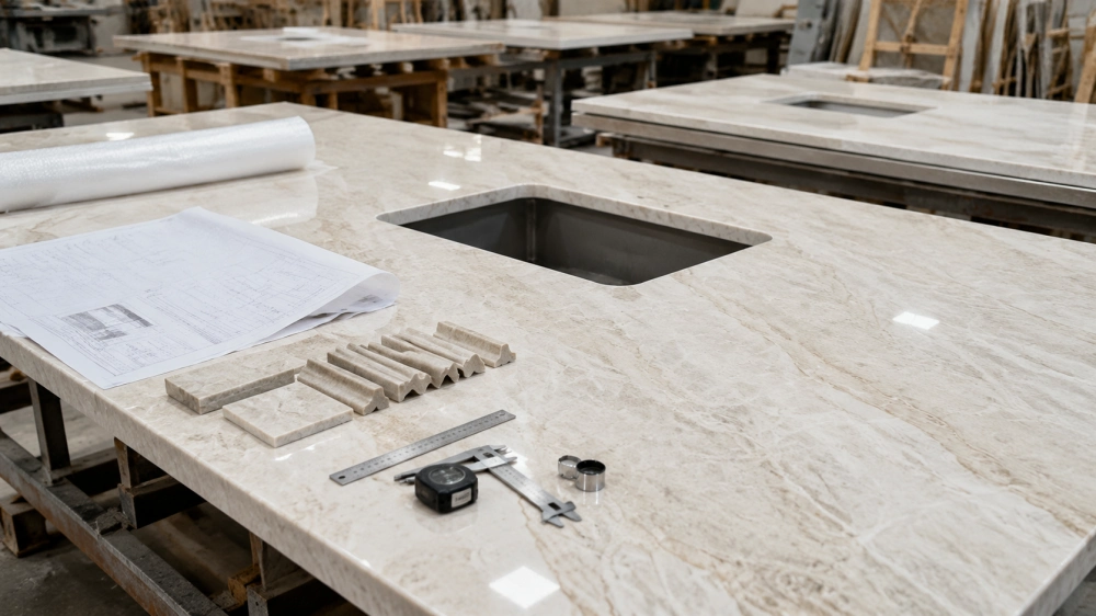 taj_mahal_quartzite_countertop_quality_control_installation