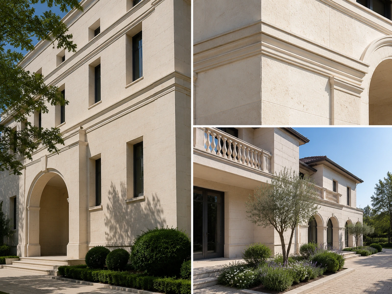 Guida al rivestimento a secco per esterni in pietra calcarea Porto Beige