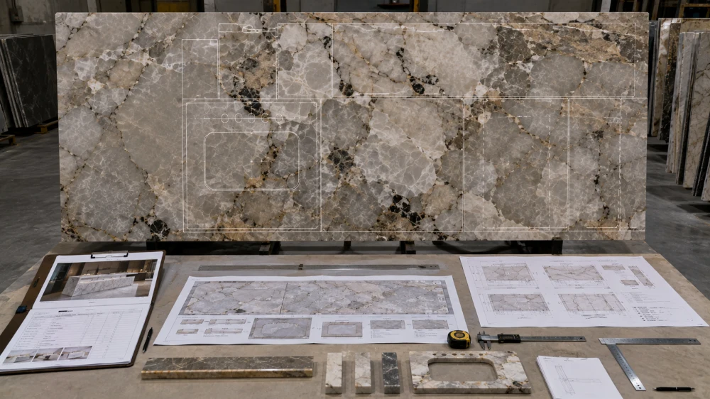 quartzite-factory-layout-drawing-approval