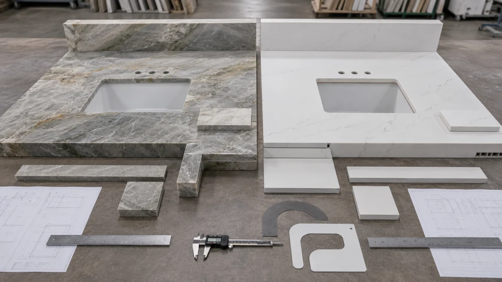 quartzite-vs-porcelain-edge-fabrication-details