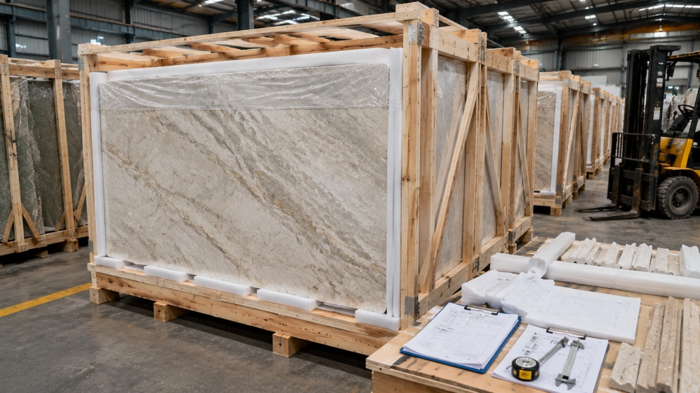 quartzite_feature_wall_packaging_delivery_quality_control