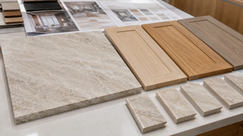 comparaison-des-tons-sous-jacents-du-quartzite-taj-mahal-et-du-chêne-blanc