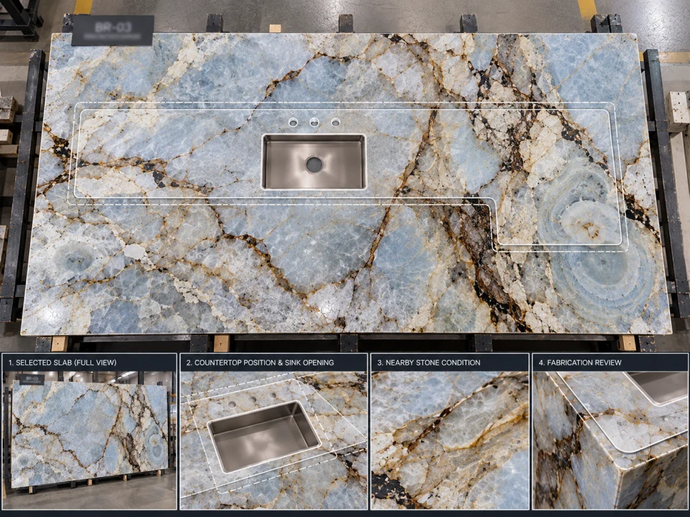 blue-roma-quartzite-sink-cutout-slab-layout