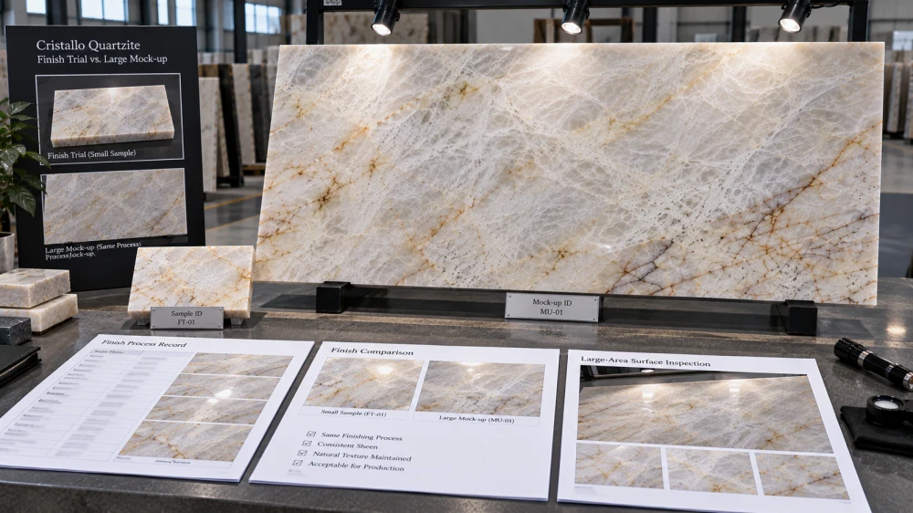 cristallo-quartzite-gloss-small-sample-large-mock-up