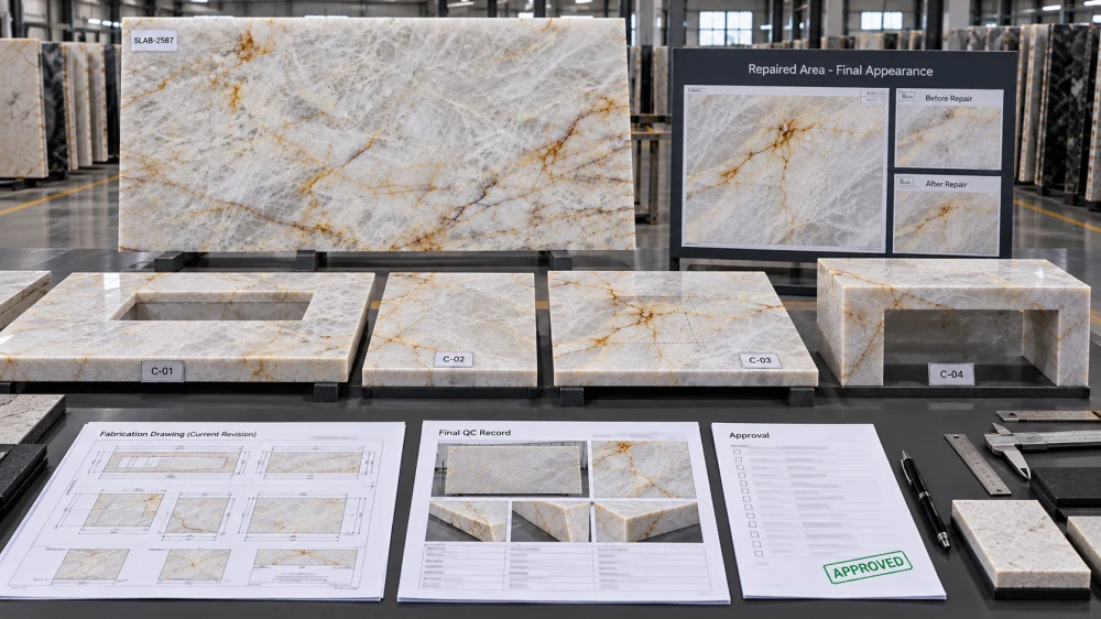 cristallo-quartzite-repair-final-piece-qc