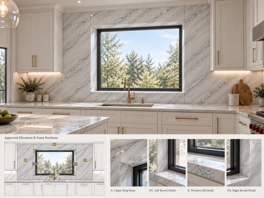 infinity-white-quartzite-window-seam-finished-view