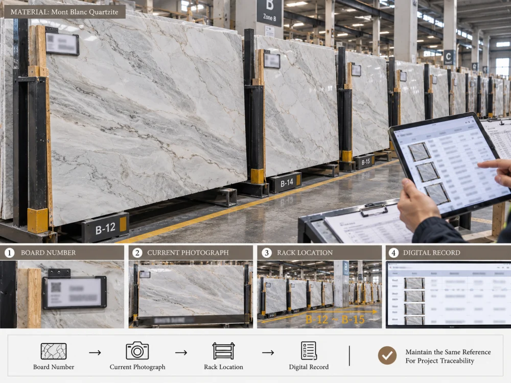 Platten- oder Slab-Nummern;