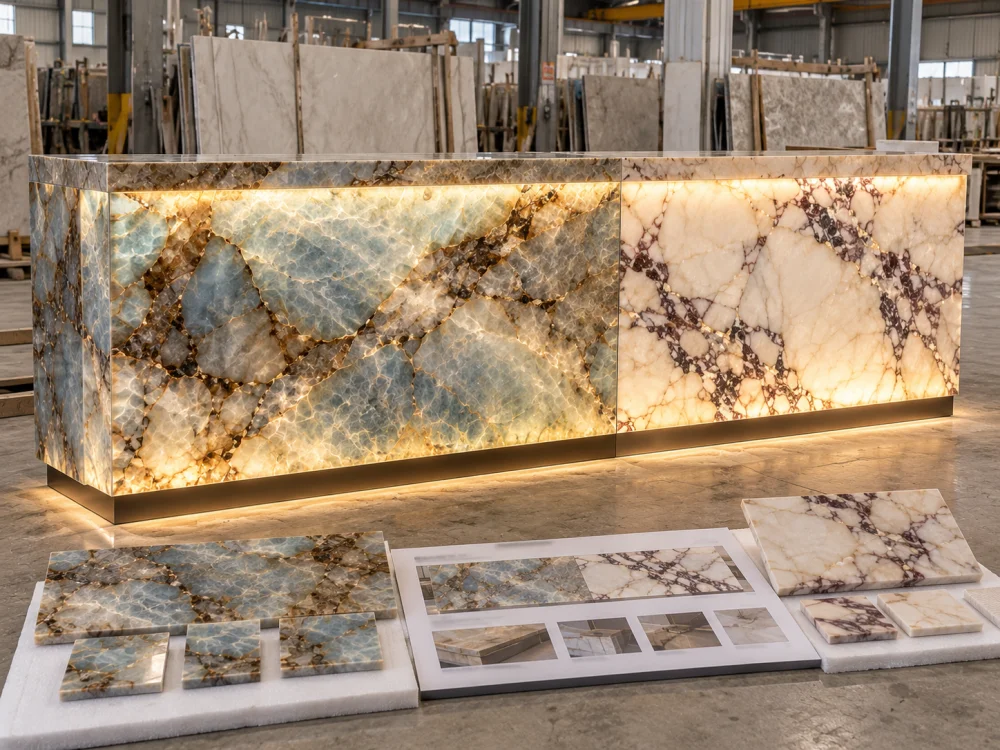 natural-quartzite-vs-marble-backlit-reception-desk-factory-mockup