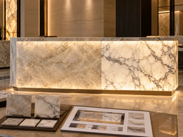 natural-quartzite-vs-marble-backlit-reception-front