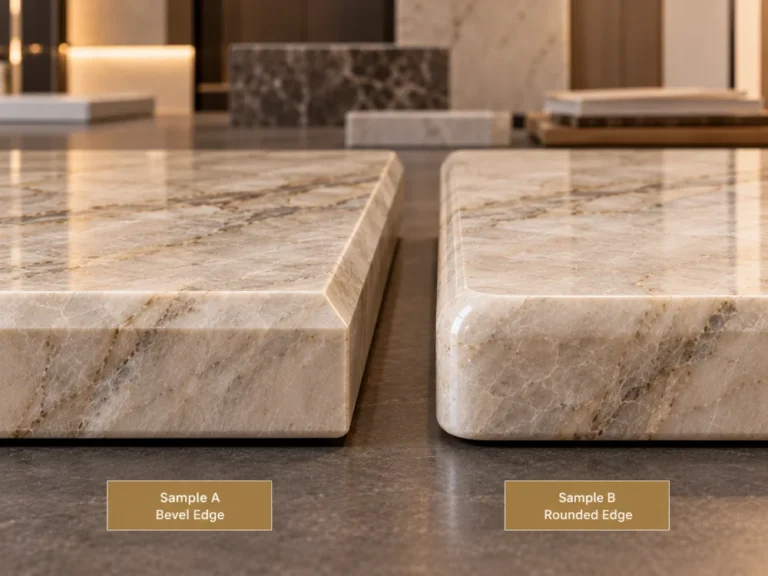 quartzite-bevel-vs-rounded-edge-sample