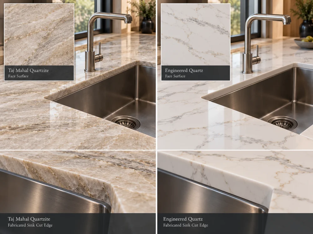 quartzite-engineered-quartz-sink-edge-comparison