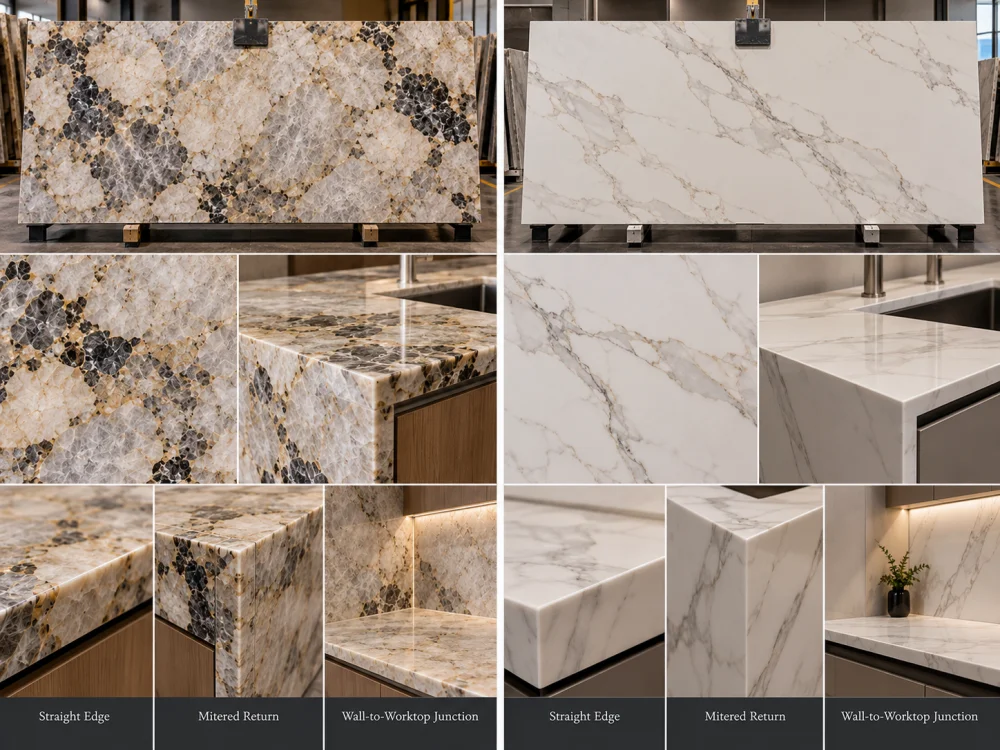 quartzite-porcelain-edge-junction-comparison