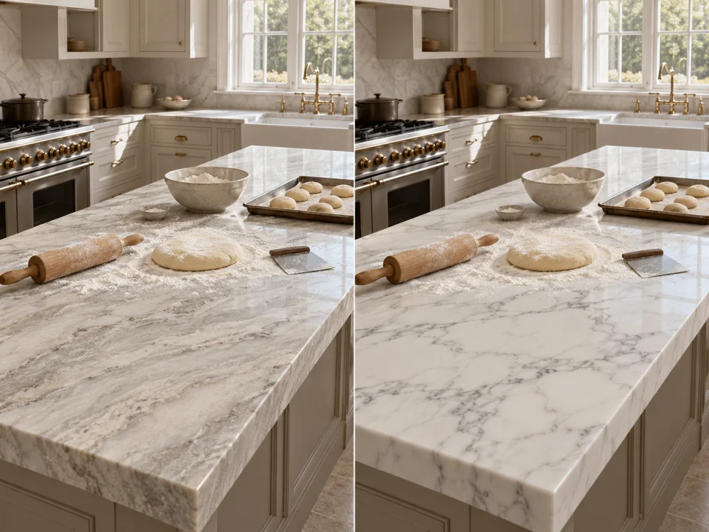 quartzite-vs-marble-frequent-baking-counter