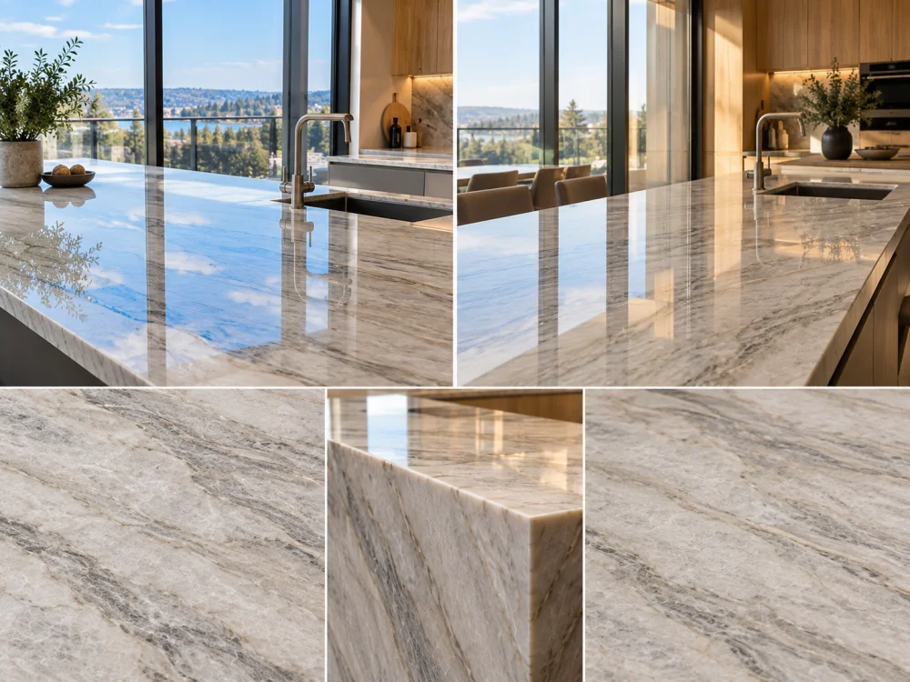sunlit-quartzite-countertop-reflection-review