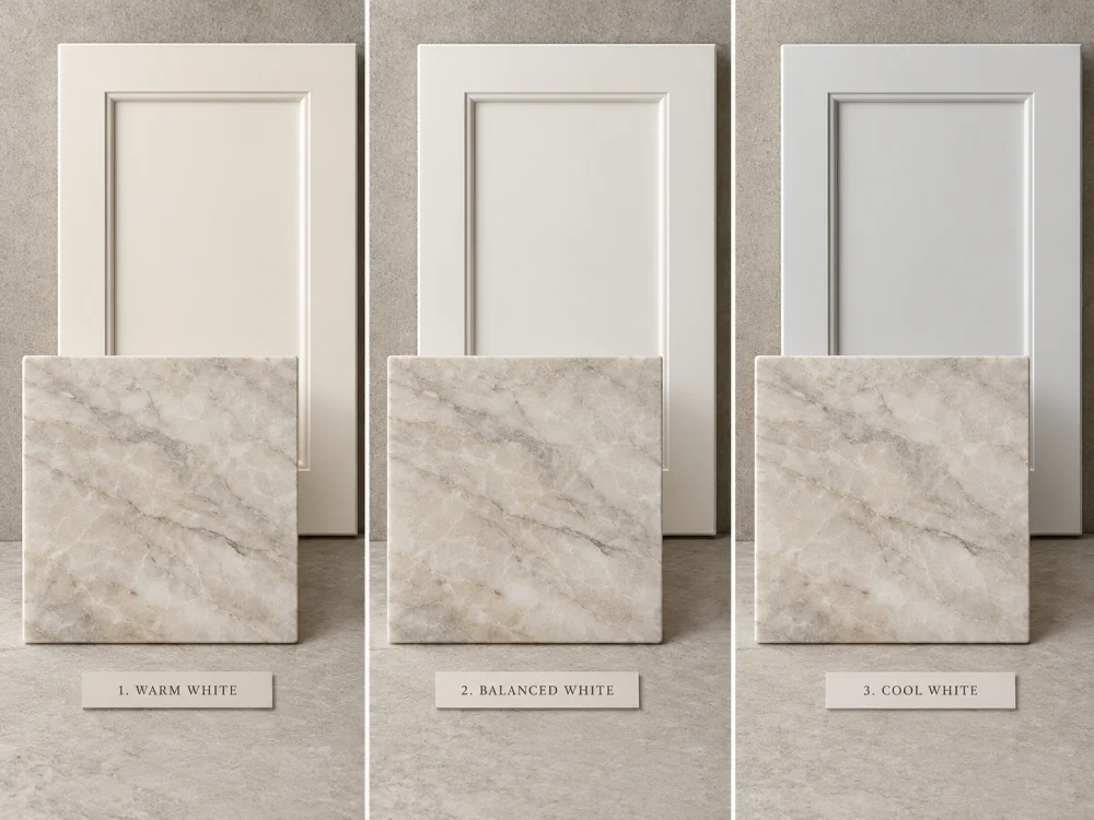 taj-mahal-quartzite-painted-cabinet-undertone-comparison